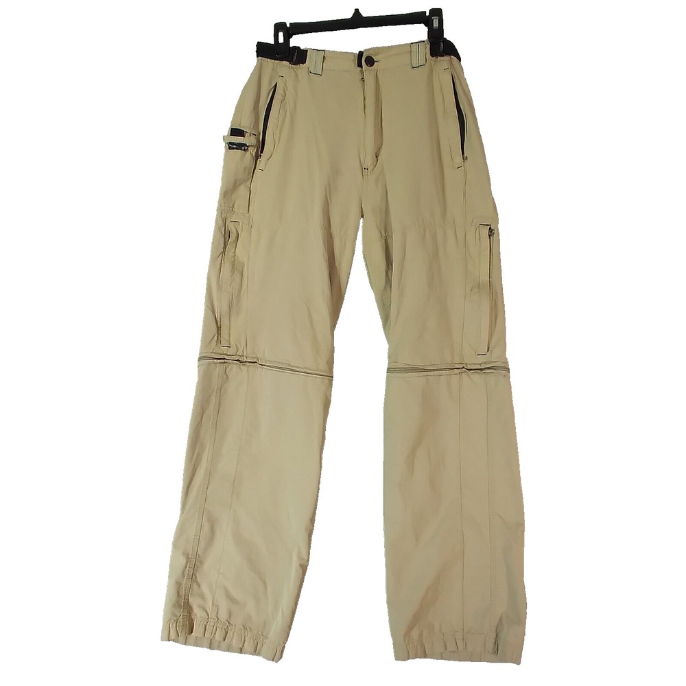 No Boundaries Cargo pants shorts combo convertible men's 32 x 30 tan beige